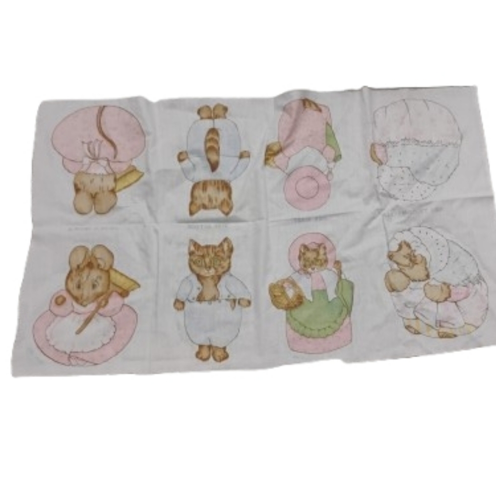 Vintage Beatrix Potter Craft Sew Stuffed Animal Fabric